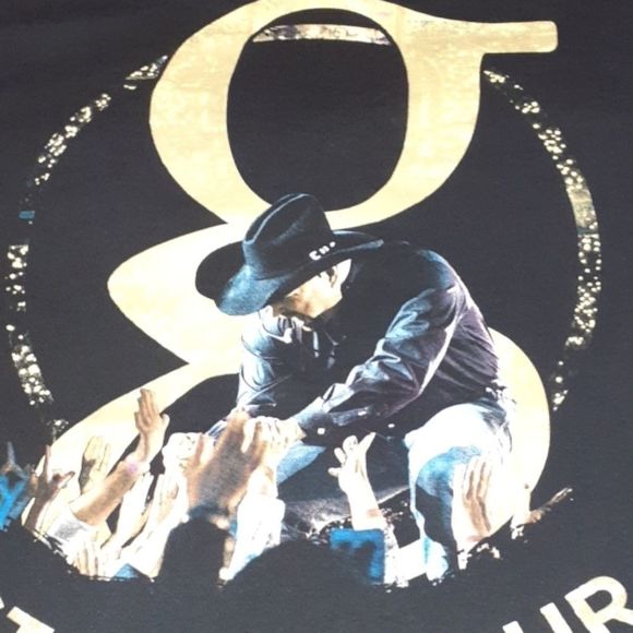 Garth Brooks 2019 Stadium Tour Tee T-Shirt 2 Sided - Picture 2 of 6